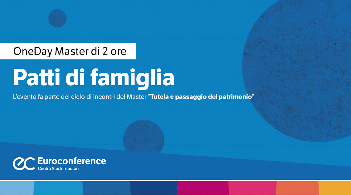 Immagine Patti di famiglia | Euroconference
